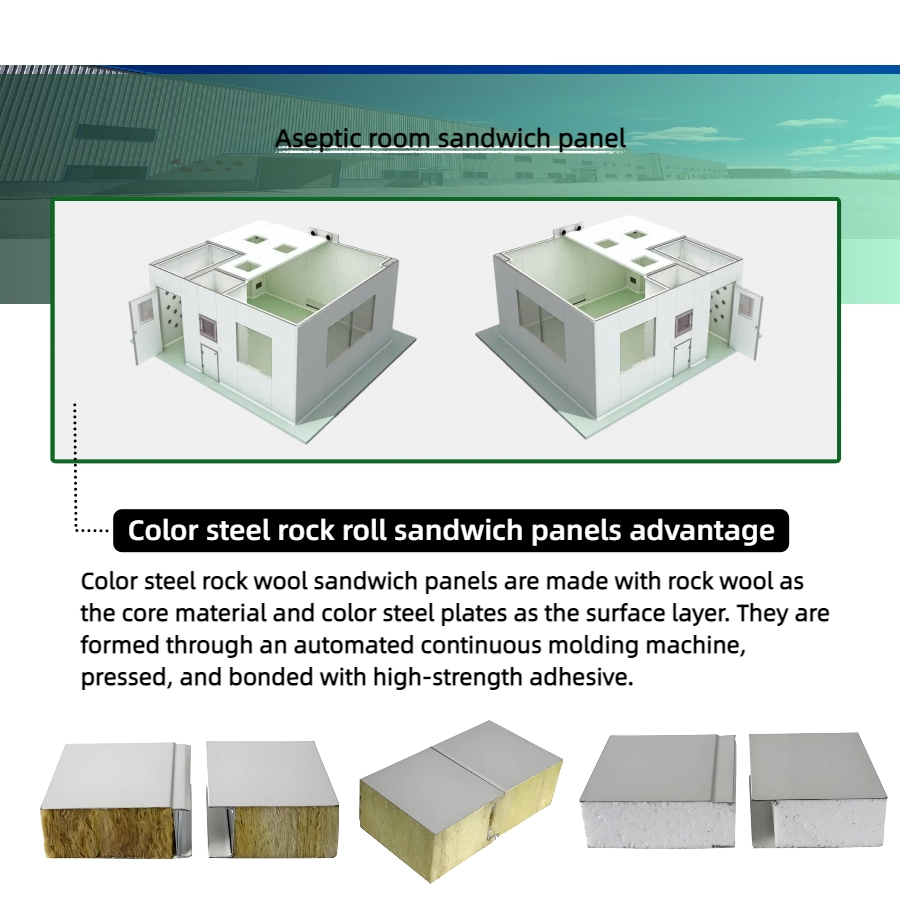Herbal Extract Aseptic Room Sandwich Panel for Tincture Production Areas
