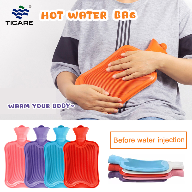 Ticare Hot Water Bag Cold Warmer Relaxing Bottle Bagfor Cramps, Pain Relief Durable Large for Hot Compress and Heat Therapy