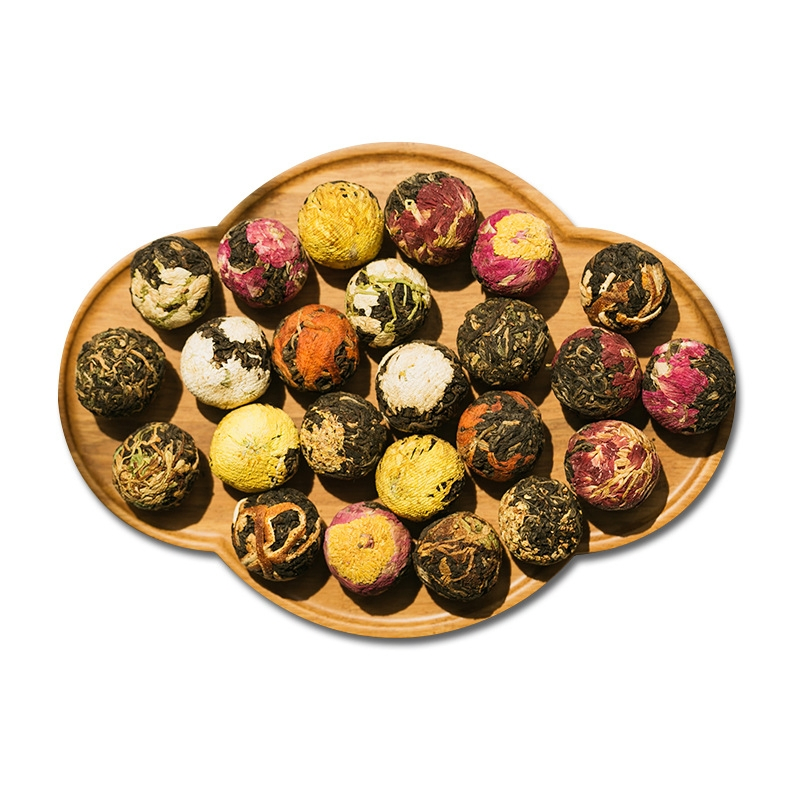 8g Handmade Blooming Herbal Flower Combined Yunnan Dianhong Black Tea Ball
