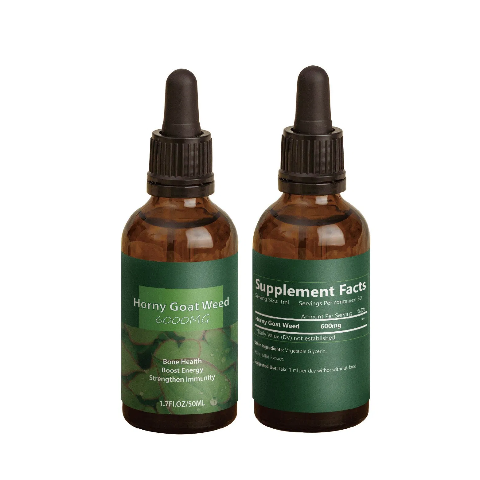 OEM Organic Goat Weed Supplements Tincture Is Used for Male Energy Enhancement