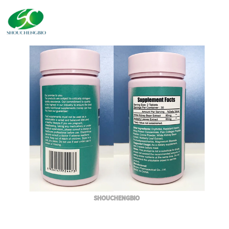 New Arrival Herbal Capsule White Kidney Bean Mulberry Leaf Extract Tablets