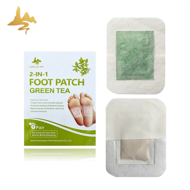 Natural Herbal Green Tea Powder Foot Detox Patch