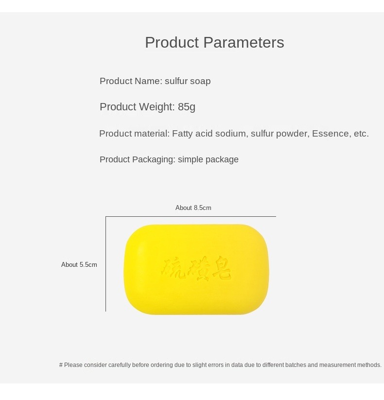 Customized White Anti-Microbial Deodorant Bath Private Label Organic Herbal Acne Body Sulfur Soap Bar