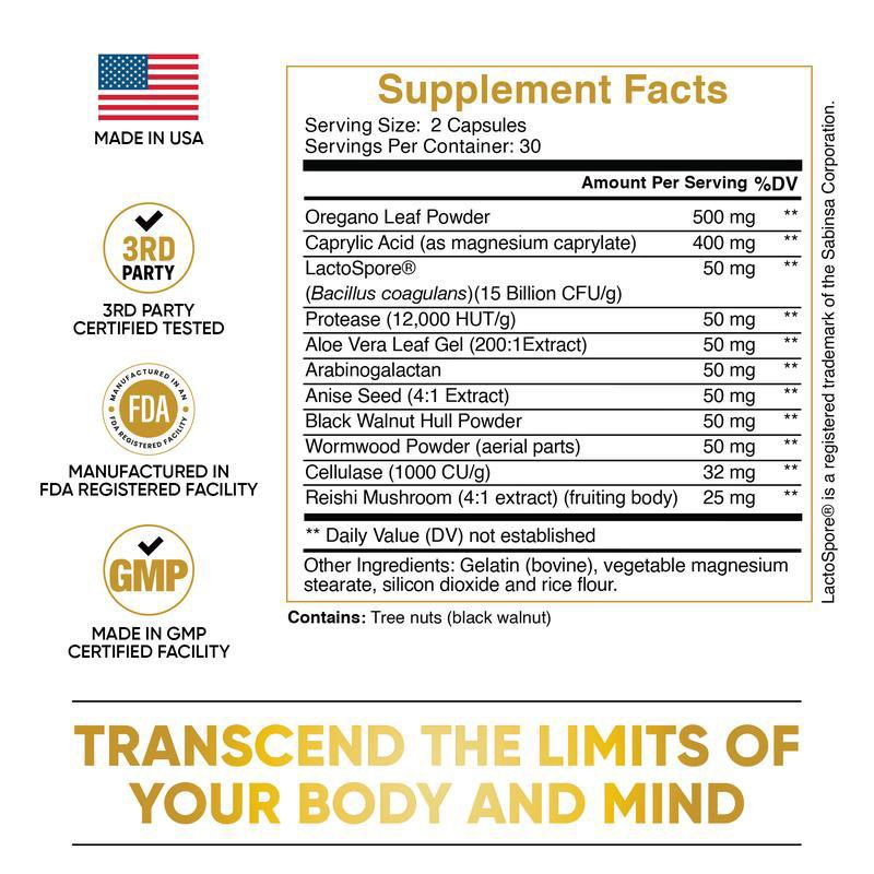 Hot-Selling Candida Cleaning Capsules to Clean Intestines and Colon Herbal Supplements