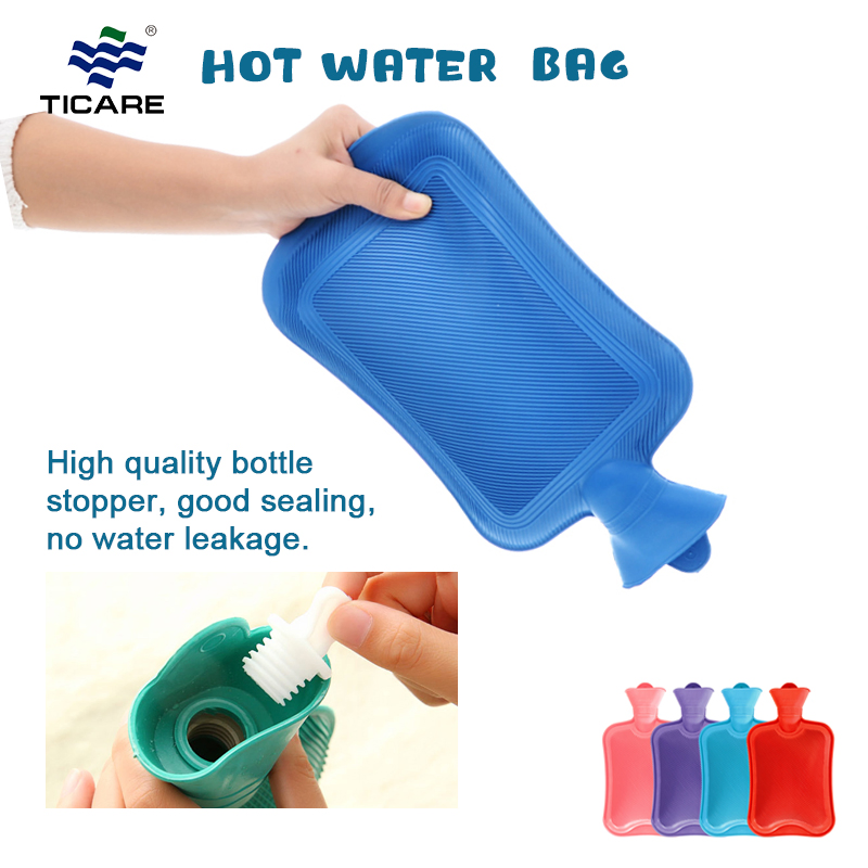 Ticare Hot Water Bag Cold Warmer Relaxing Bottle Bagfor Cramps, Pain Relief Durable Large for Hot Compress and Heat Therapy