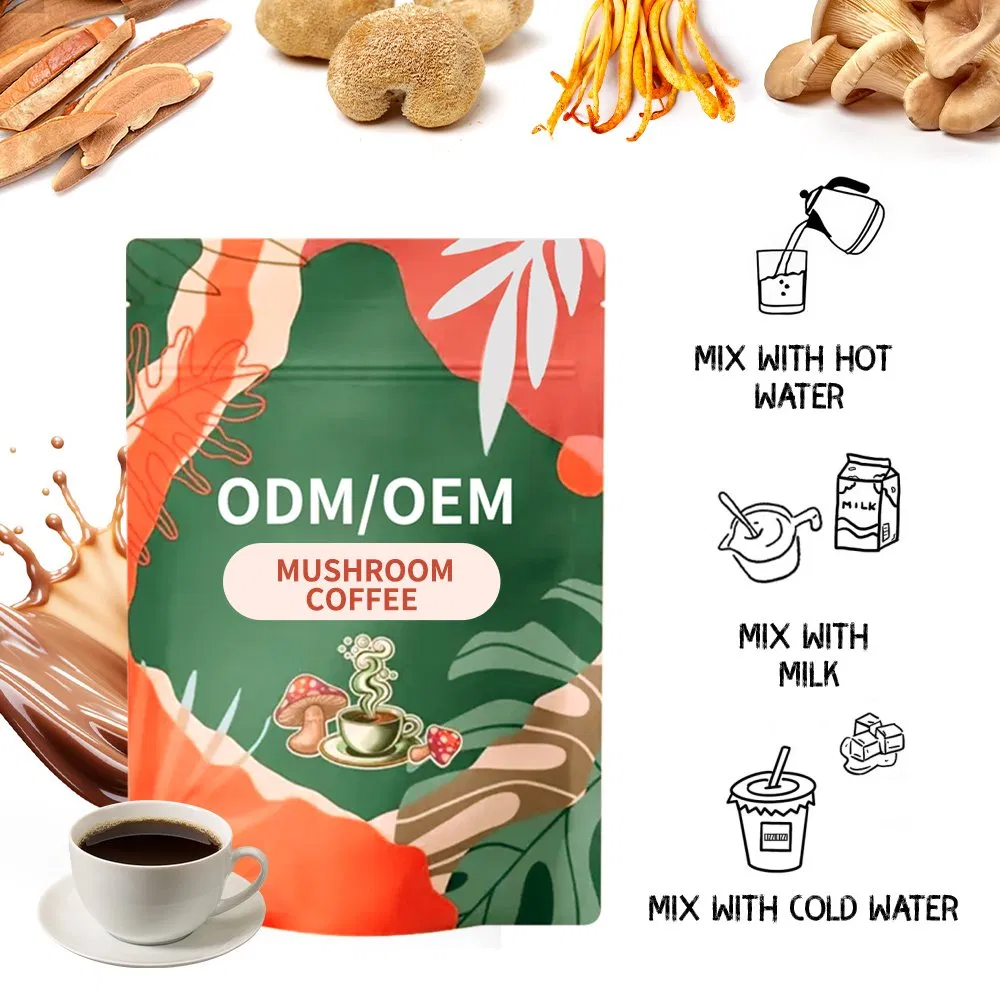 Organic Mushroom Blend Coffee Latte Mix Fungi Brew for Immune System Support