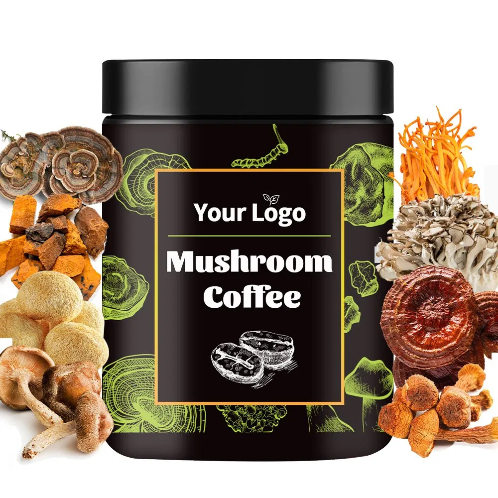 Natural Organic Reishi Mushroom Blend Coffee Mix for Balanced Energy and Wellness