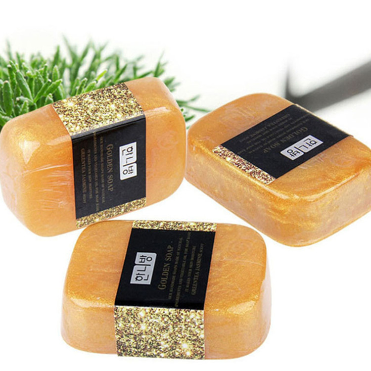 Wholesale Natural Vegan Glycerin Base Herbal Bath Gold Face Toilet Soap