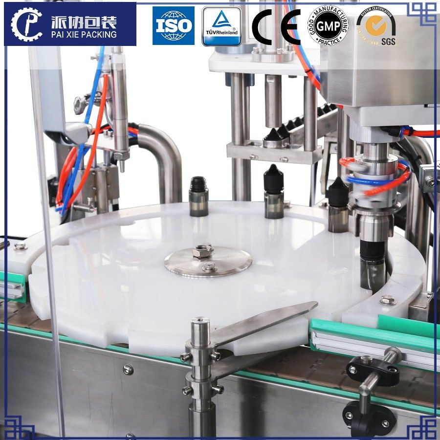 Full Automatic Essential Oil E-Liquid Herbal Tincture Filling Machine Dropper Bottle Filling Capping Machine