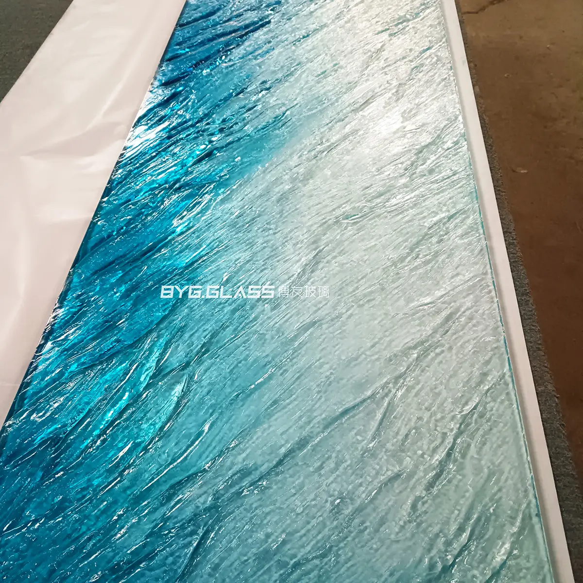 China Deep-Carved Glass Custom Patterned Glass Facade  Suppliers, Factory