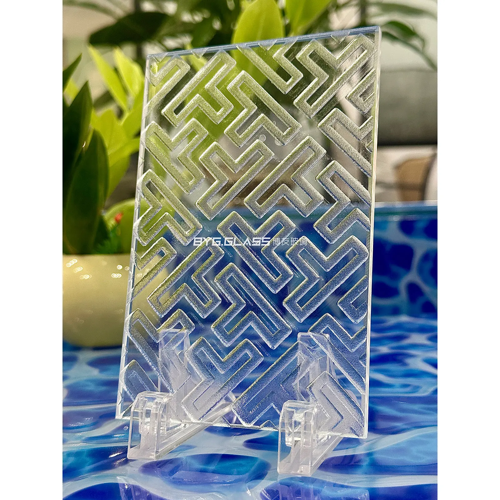 China Deep-Carved Glass Custom Patterned Glass Facade  Suppliers, Factory