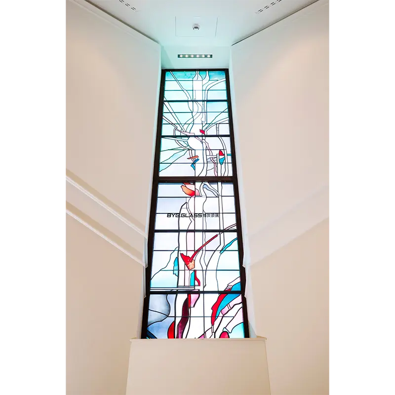 Wholesale Stained Glass Custom Patterned Glass Facade  Supplier, Factories