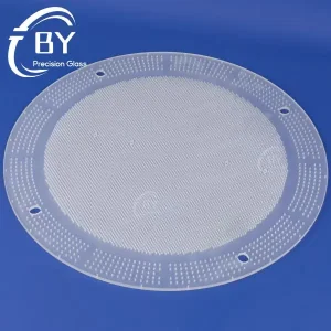 Custom Optical Quartz Gas Distribution Plate