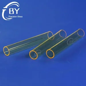UV Block Yellow Quartz Tube