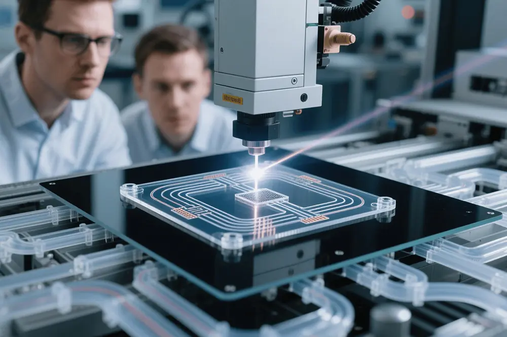 Glass materials for microfluidic devices