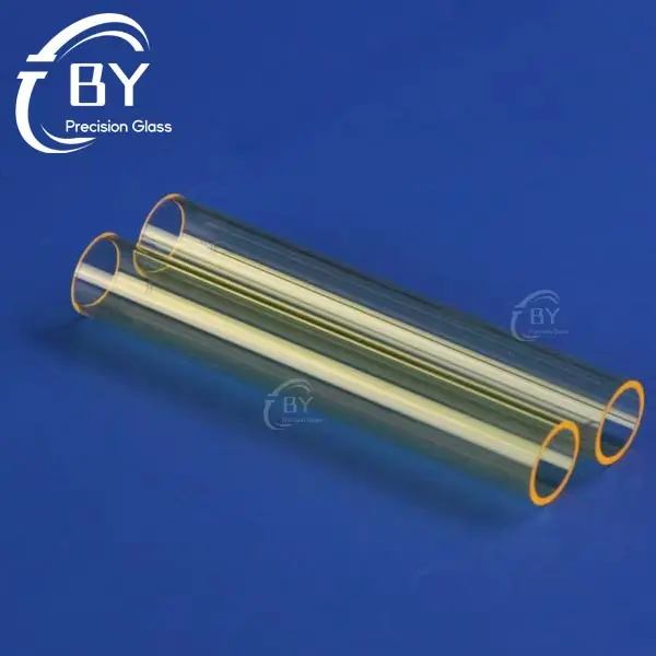 Custom UV Block Yellow Quartz Tube for IPL Lamp Flow Handle Manufacturer, Factories