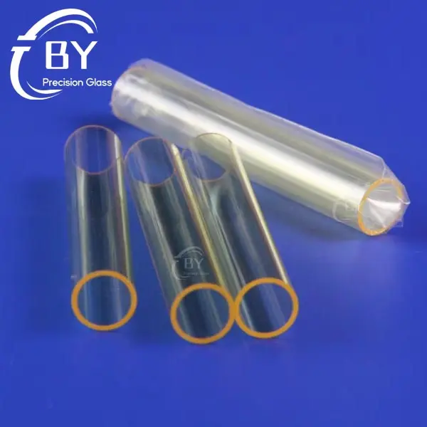 Custom UV Block Yellow Quartz Tube for IPL Lamp Flow Handle Manufacturer, Factories