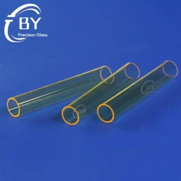 UV block yellow quartz tube for IPL lamp flow handle
