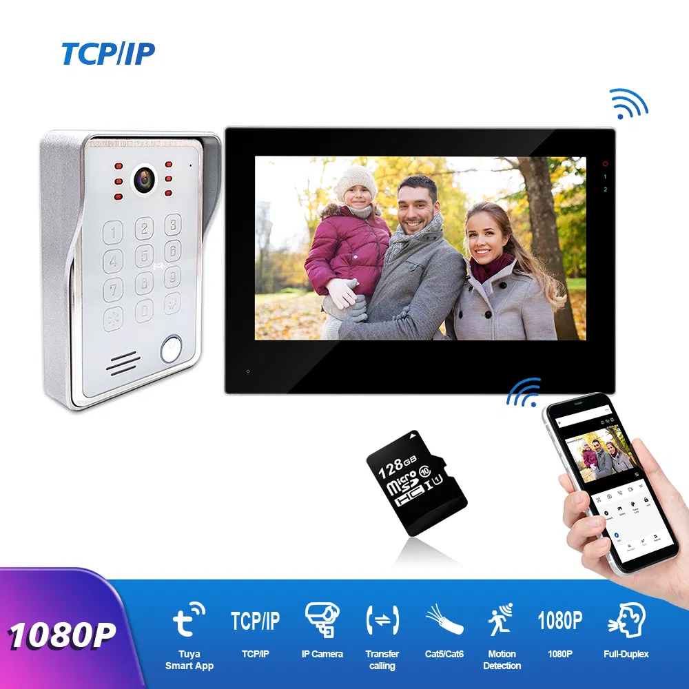 Best Sell Video Phone System with IP65 Waterproof Doorbell for Home