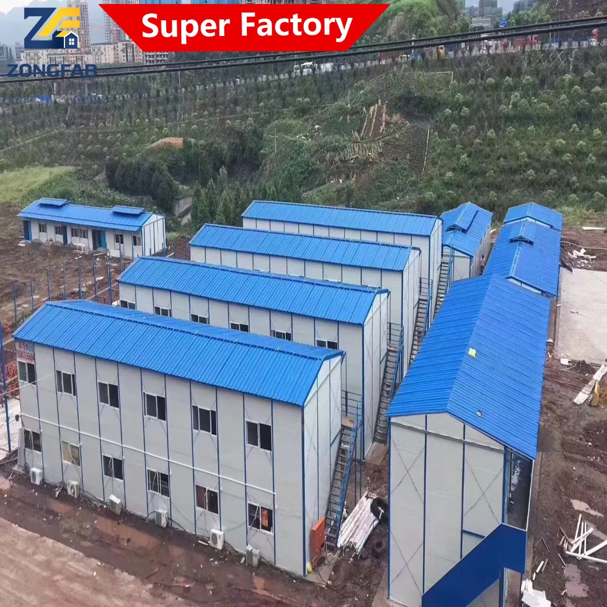 Quick Assembly Prefab Sandwich Panel House for Temporary Camps and Worker Housing Needs