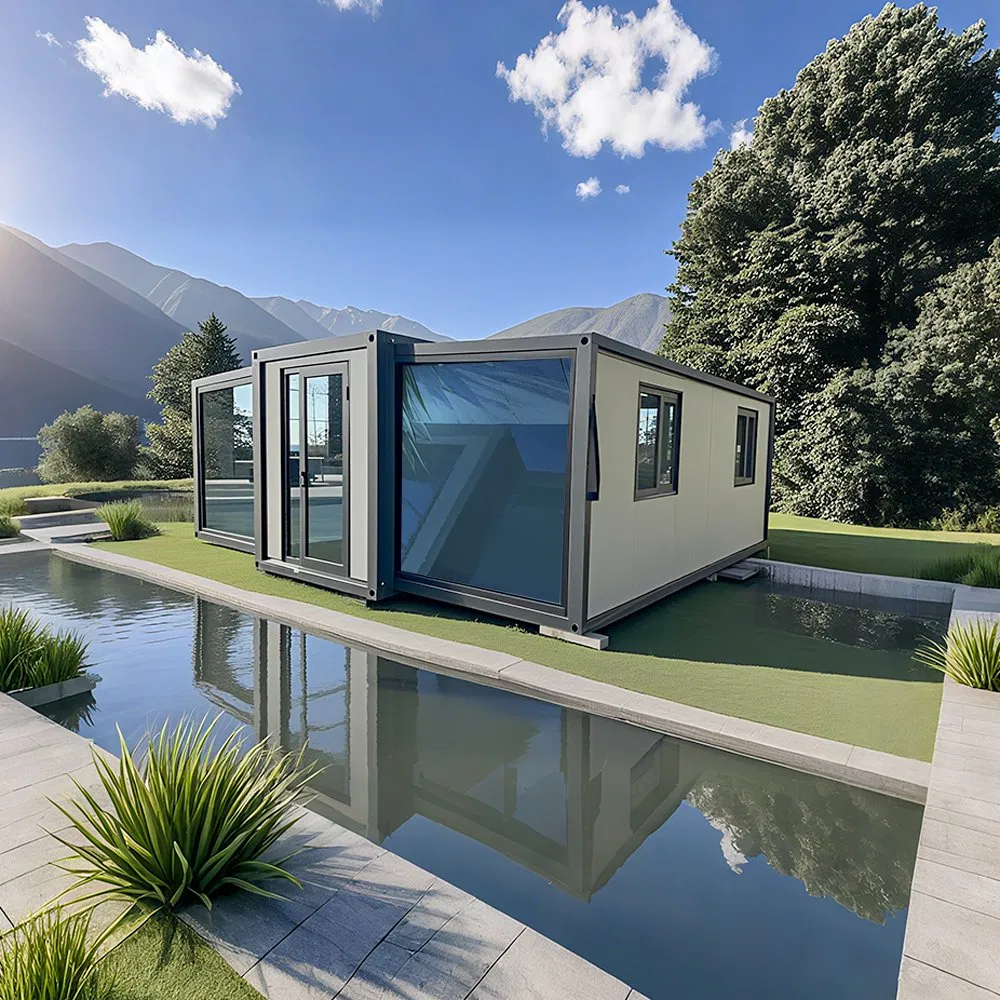 Mobile Foldable Canteen Unit with Stainless Steel Kitchen Equipment for Construction Site Modular Prefab House Foldable House Container House