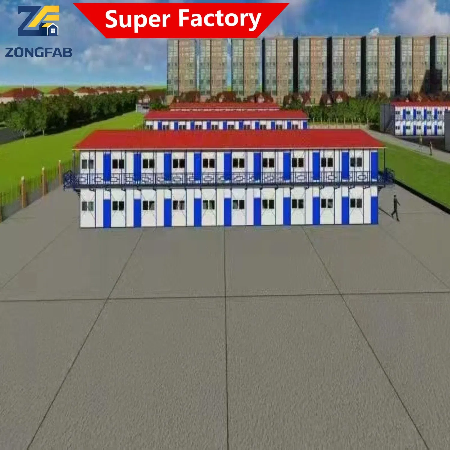 Quick Assembly Prefab Sandwich Panel House for Temporary Camps and Worker Housing Needs