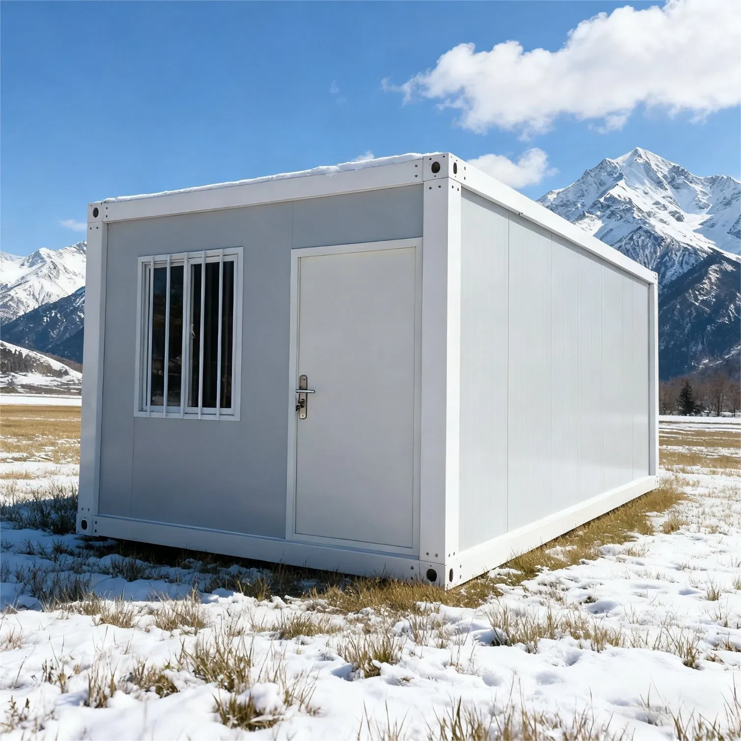 Two-Storey Prefabricated Steel-Framed Worker Dormitory Units in Flat-Pack Form for Rapid Assembly