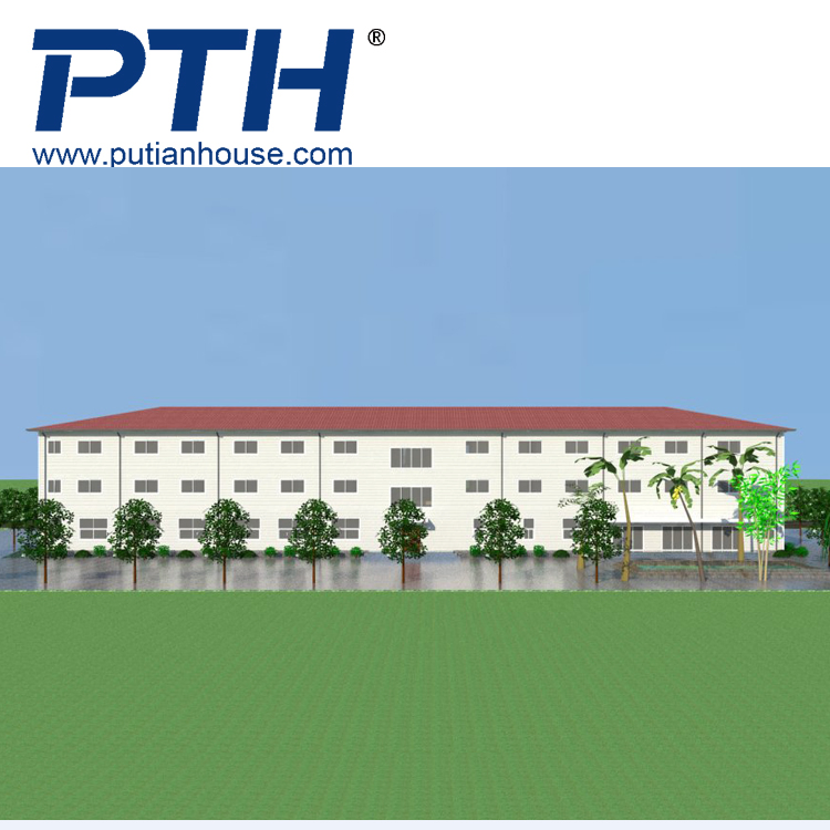 China Low Cost Prefabricated Steel Structure Apartment School Mall Permanent Building