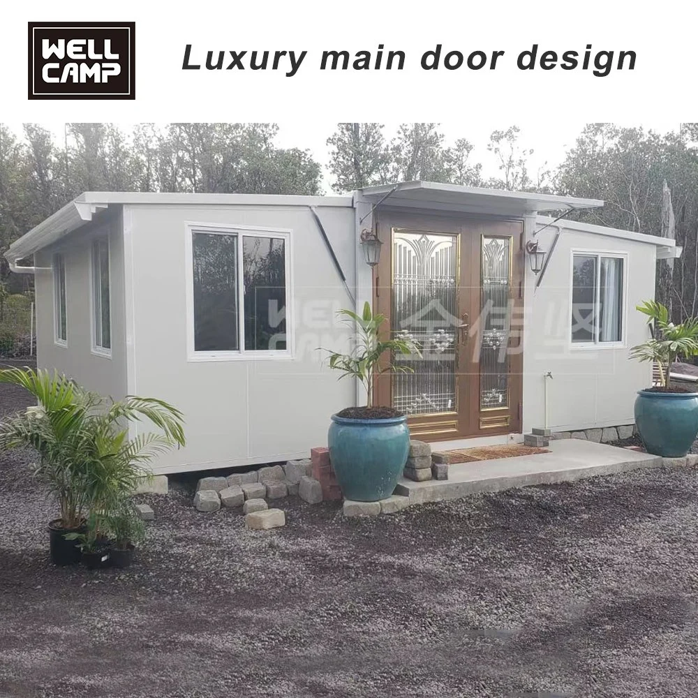 Wellcamp Expandable Container House Home 2 Bedrooms Pre-Installed Foldable Portable House Mobile Housing 38m2 73m2 Factory Price