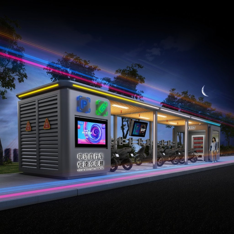 Intelligent Parking Lot System with Digital Signage and Vending Options