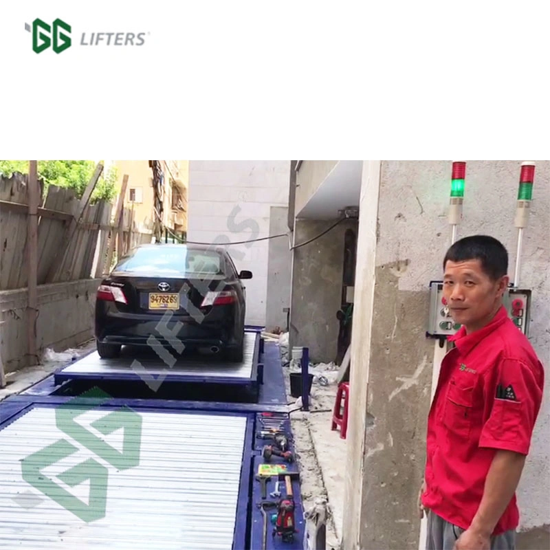 Motor &amp; Chain Driven Underground 2 Floor Vehicle Storage System Car Parking Lift