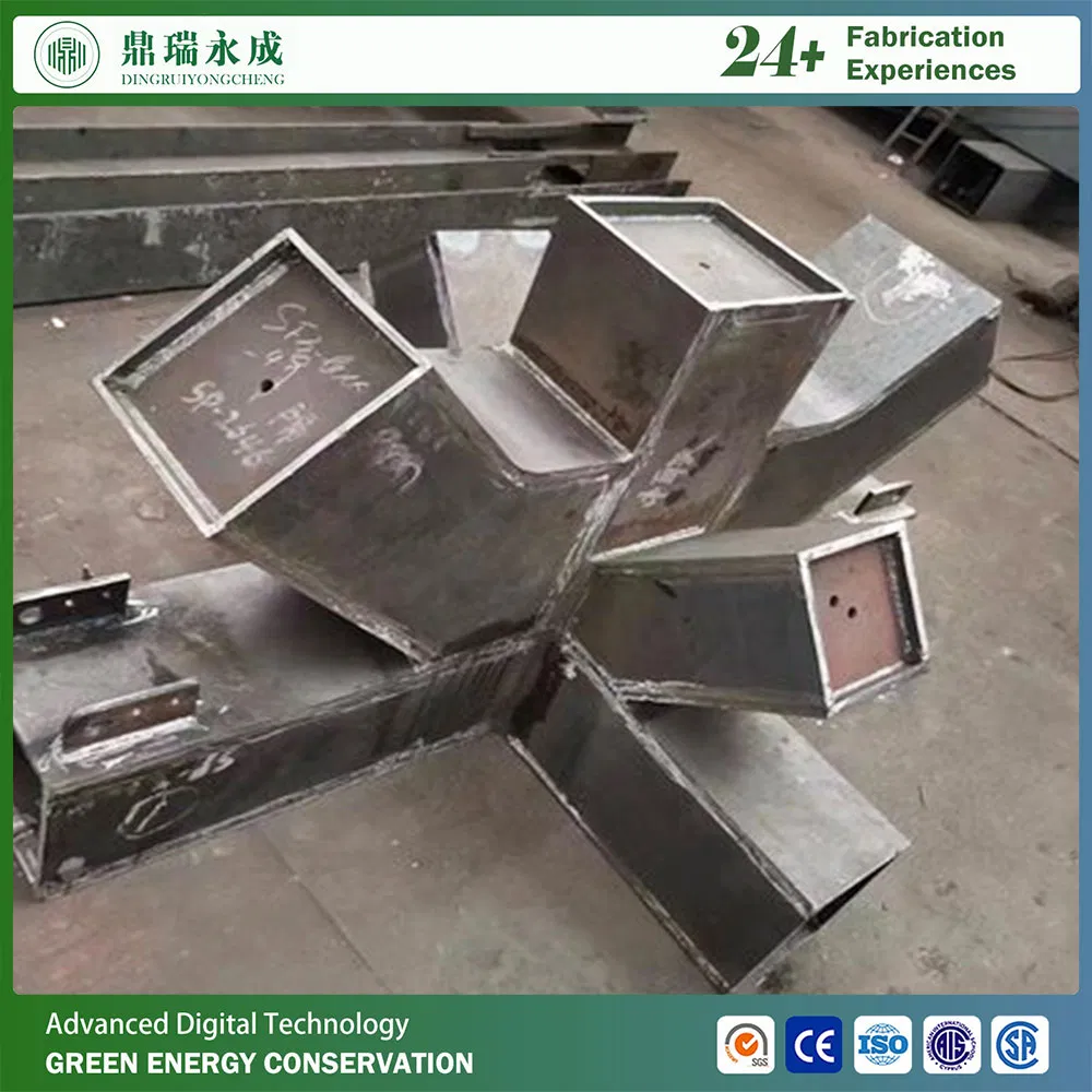 Welded Steel Structure with Difficult Process Steel Components