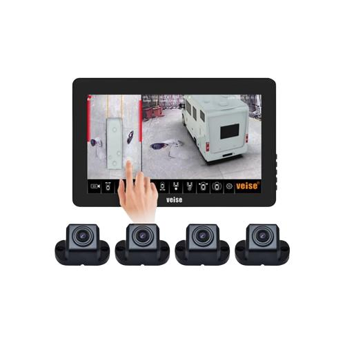 Hot Sale 4 Channel 360 Degree Camera System Truck with Bsd Alarm 360 Camera for Bus for Construction Machinery for Forklift