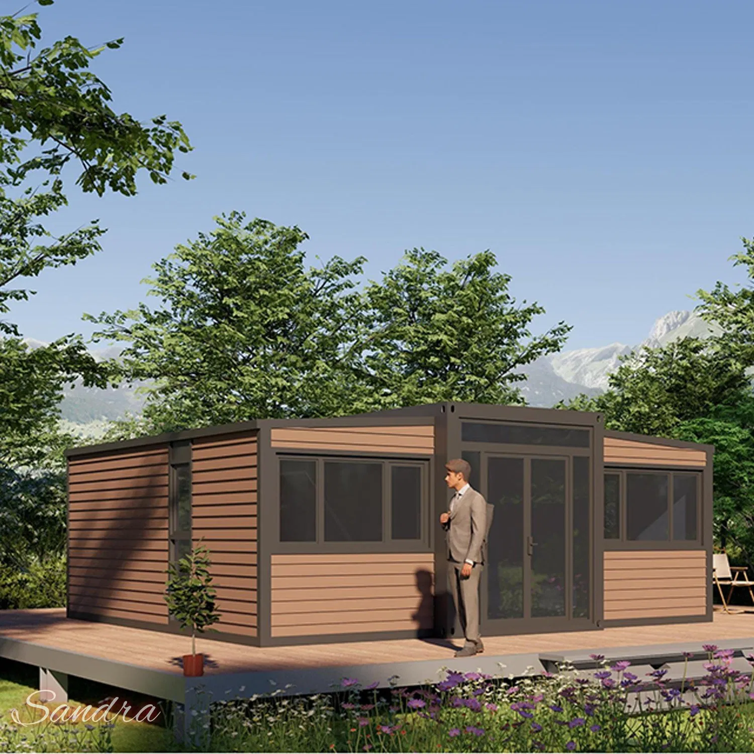 Expandable Container House 30 FT Ready Made Collapsible Mobile Home