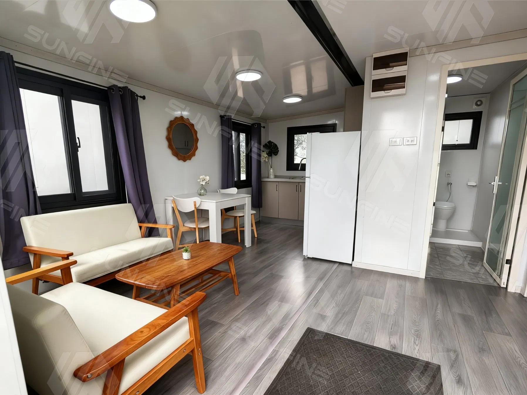 Foldable Mobile Home Modular Prefabricated 2 Bedroom Portable Living Container House Australia 20FT 40FT Folding Prefab Expandable Container House Homes