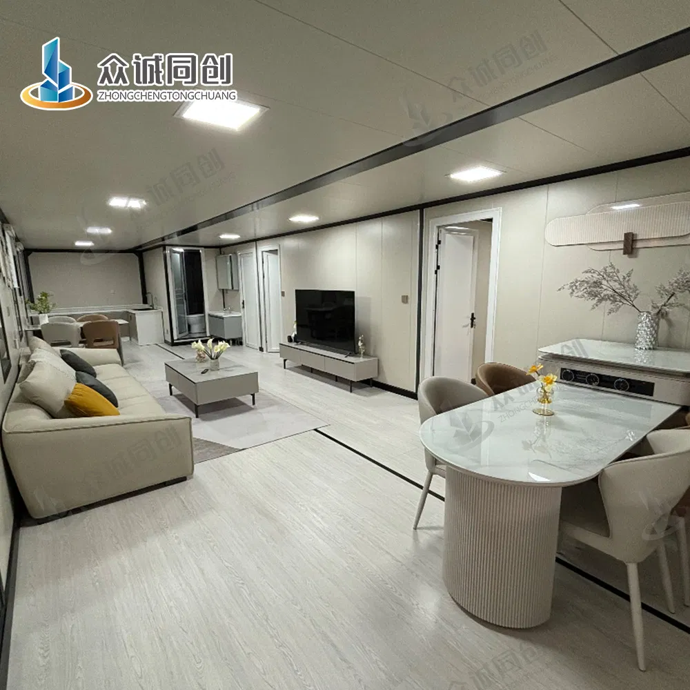 Spacious 40-Foot Expandable Container Home with Modern Bathroom