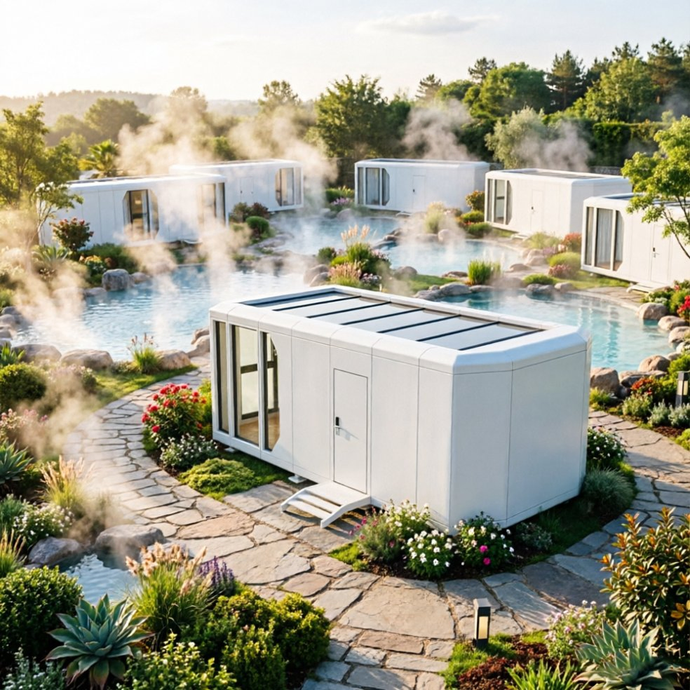 Modular Capsule Hotel Cabin Prefab System Developed for Eco Tourism Resorts Needing Reduced Installation Complexity