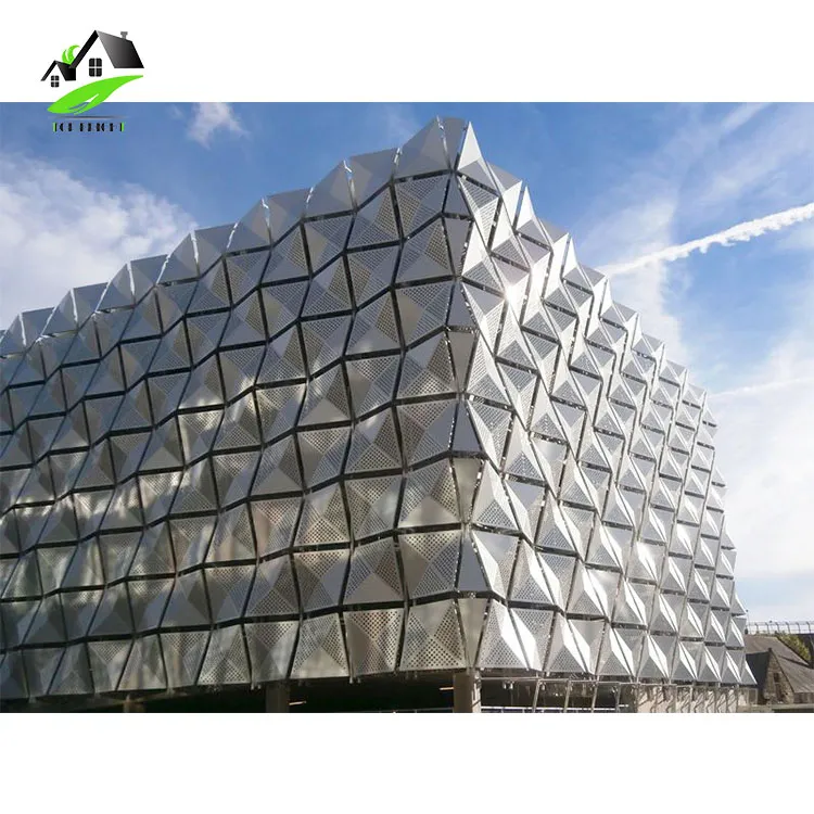 Commercial External Honeycomb Aluminum Prefab Panel Curtain Wall