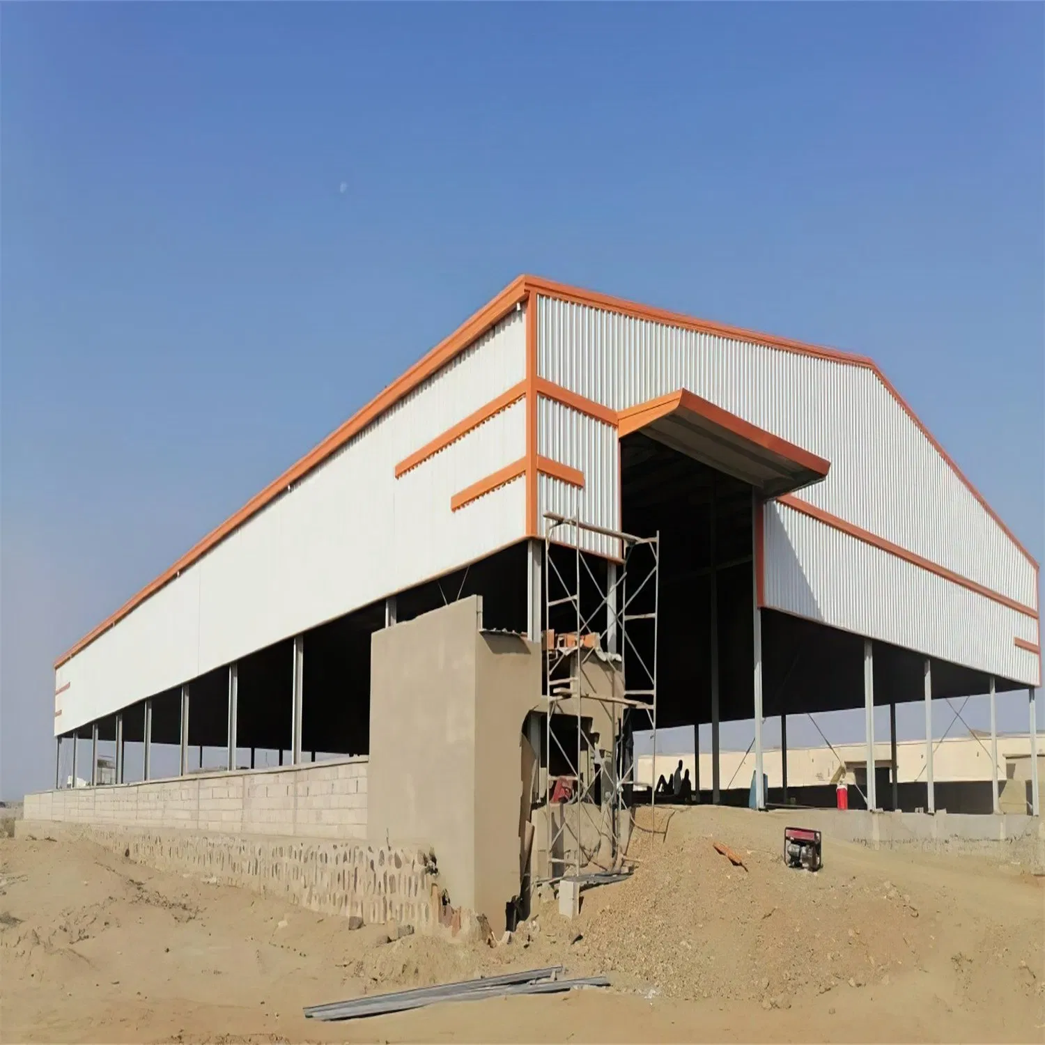 Integrated Skylight/Window/Door/ Pre-Engineered/Steel Frame /Welded Steel Structure Building for Workshop/ Warehouse/Pharmaceutical Industry/School