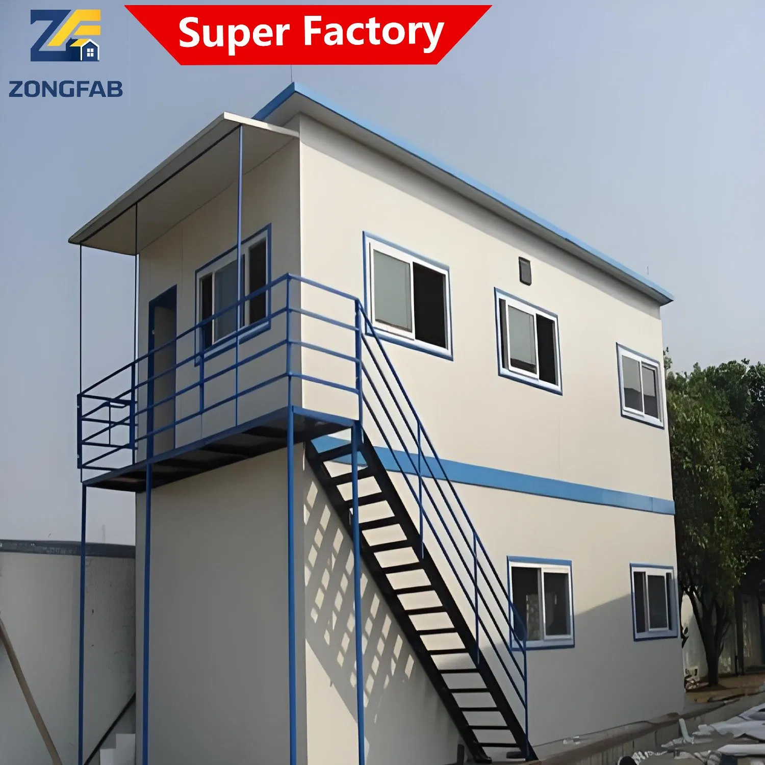 Portable Steel Structure Sandwich Panel House for Temporary Camps and Worker Housing
