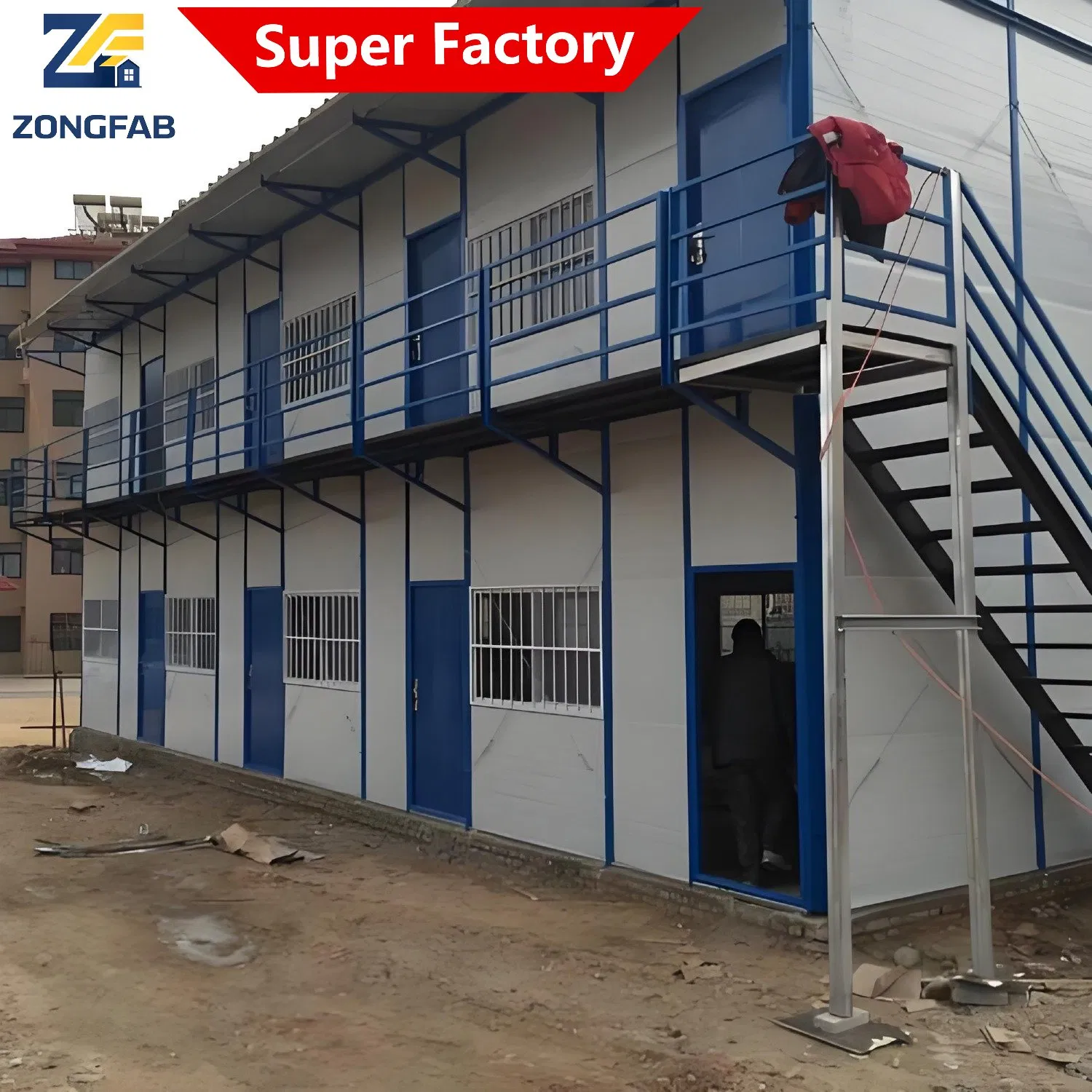 Quick Build Steel Frame Sandwich Panel House for Temporary Camps and Worker Housing