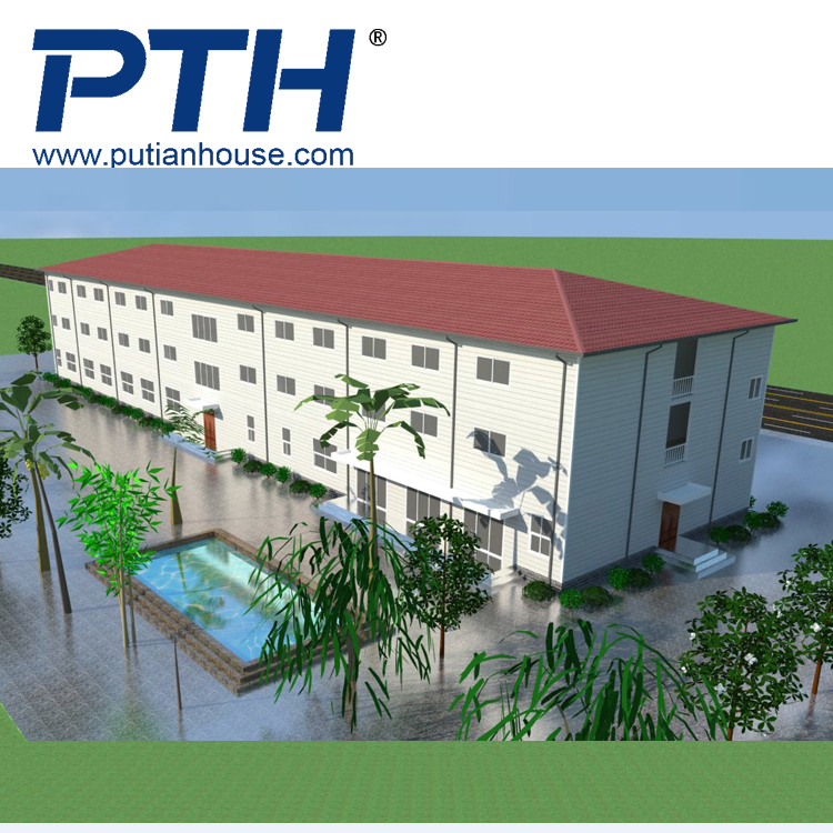 China Low Cost Prefabricated Steel Structure Apartment School Mall Permanent Building