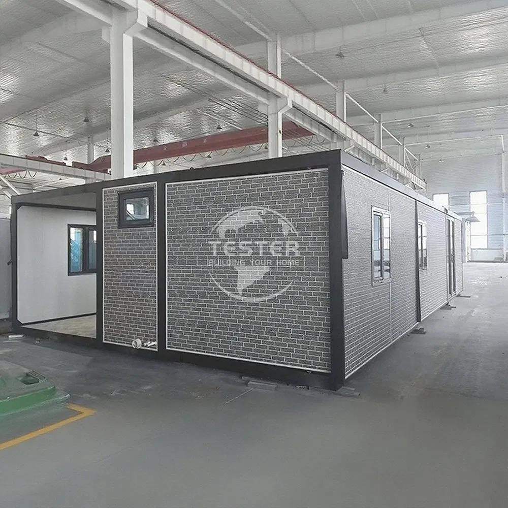 Anti-Seismic Sandwich Panel 40FT Prefab Modular Mobile Eco Container Home with Temporary Shelter Units