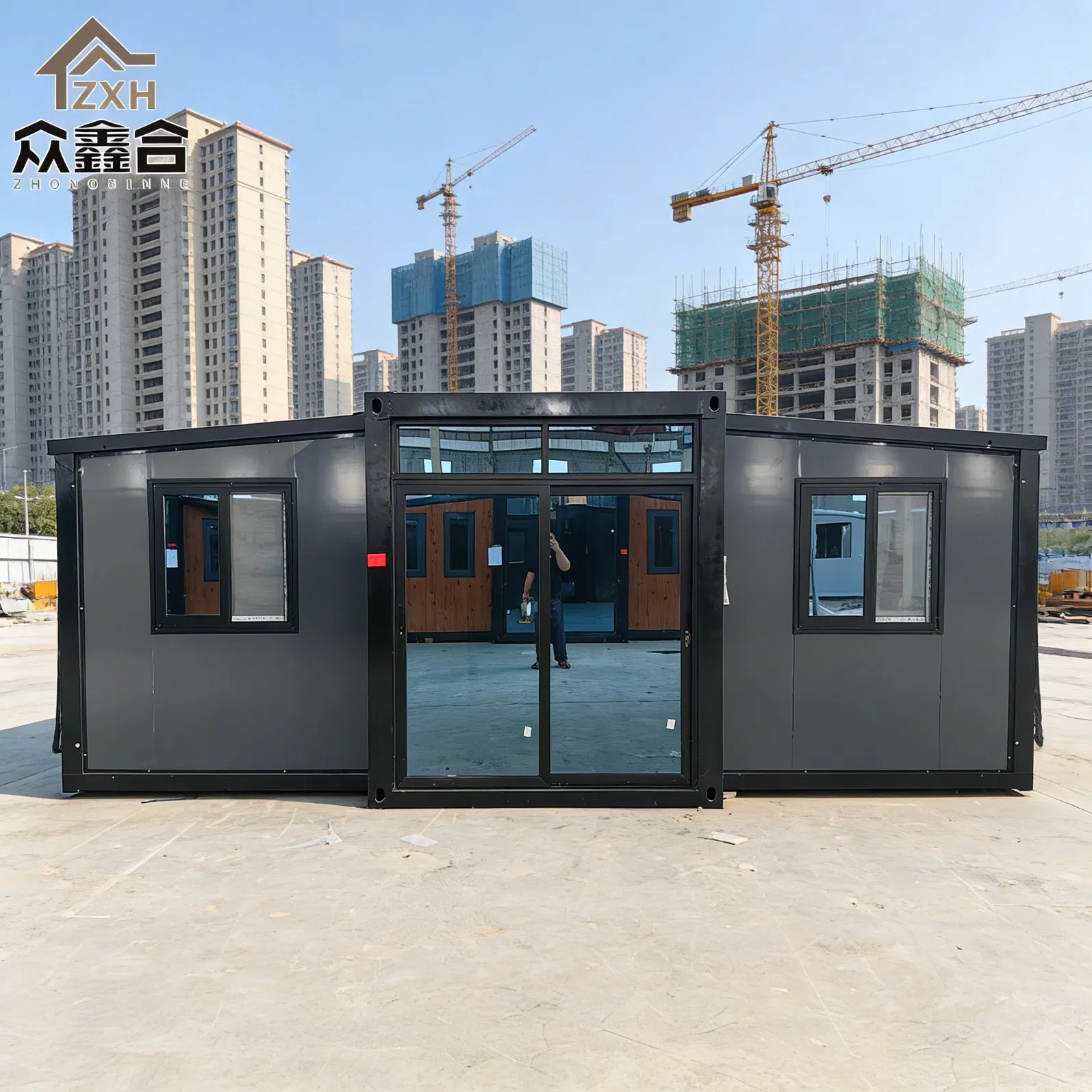 China Factory 20FT Expandable Mobile Home 3-Bedroom Prefab House