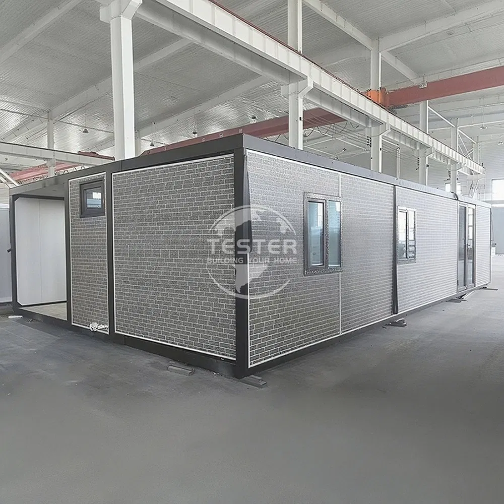 Anti-Seismic Sandwich Panel 40FT Prefab Modular Mobile Eco Container Home with Temporary Shelter Units