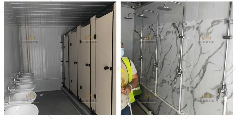 Toilet and Shower Container