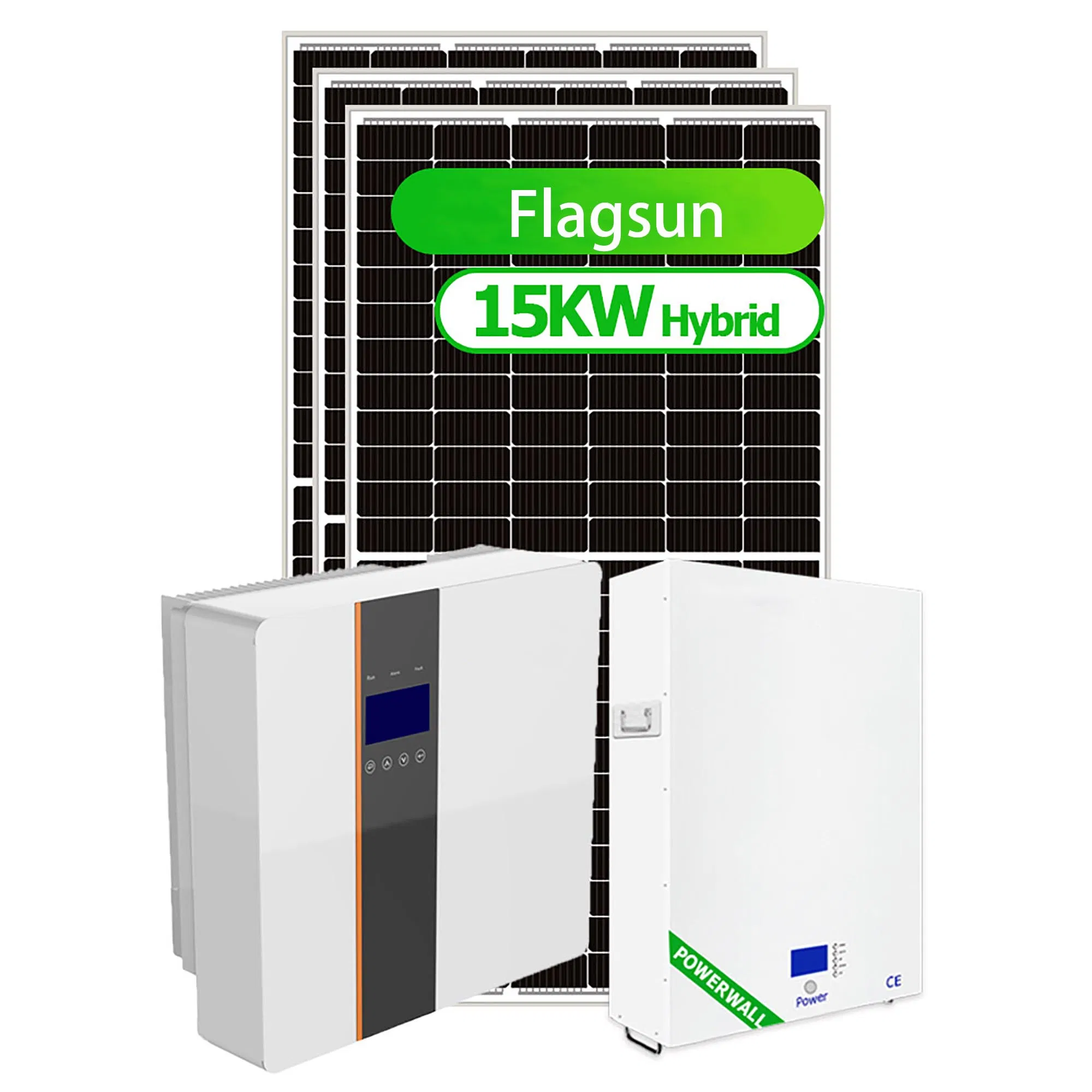 High Power 50kw 100kw 200kw 500kw 1MW High Power Solar Power System for Solar Projects, Agriculture, Commercial Power Supply