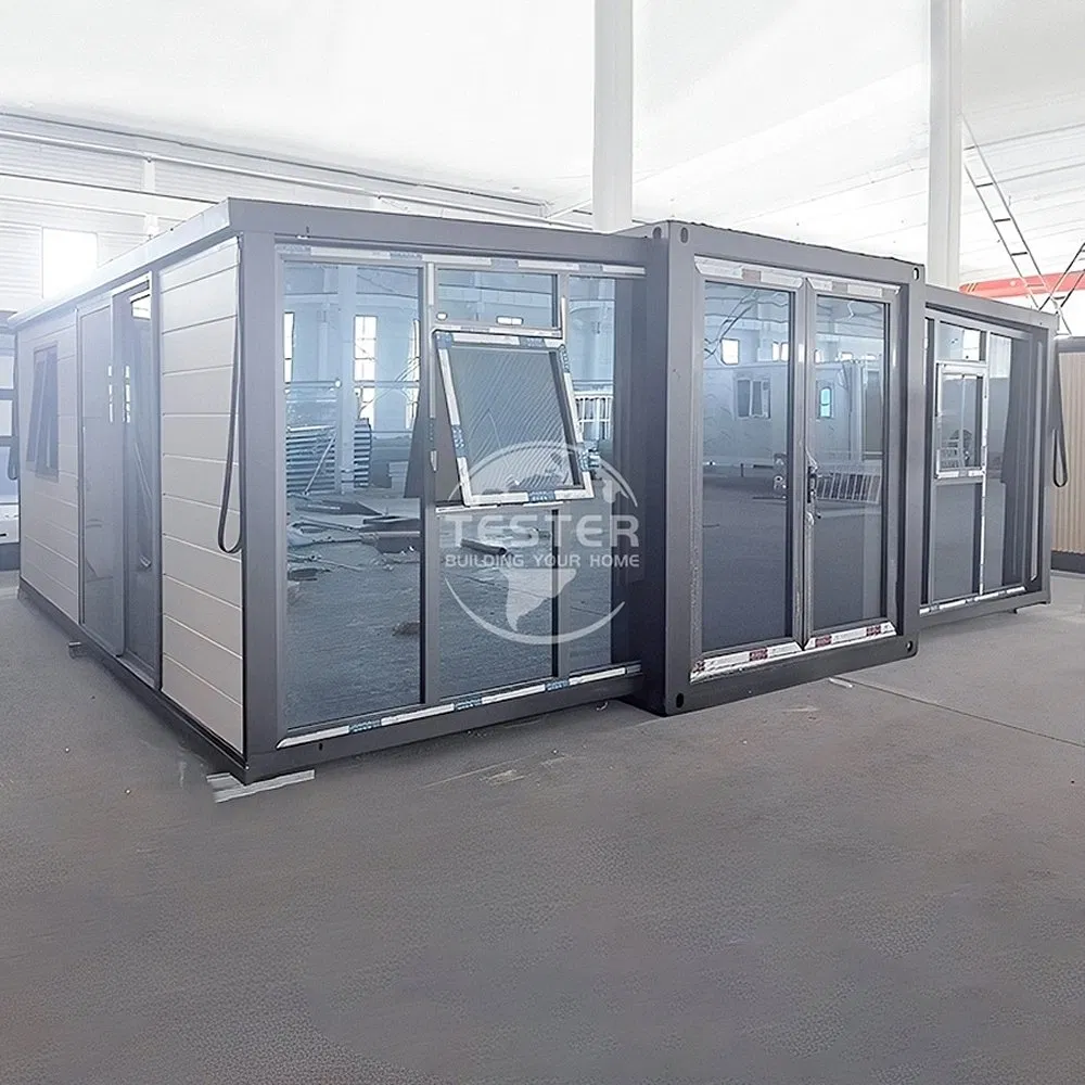 Sandwich Structure Waterproof 40FT Stackable Modular Living Container Tiny House for Urban Residential Spaces