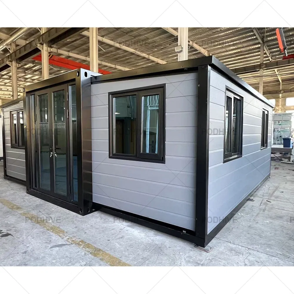 20FT/40FT Portable Container Houses, 1/2/3/4/5bedroom Prefab Expandable Foldable Homes