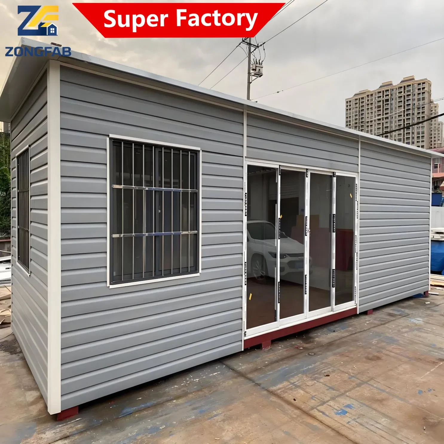 Modular Sandwich Panel Building for Temporary Housing and Project Site Office Solutions
